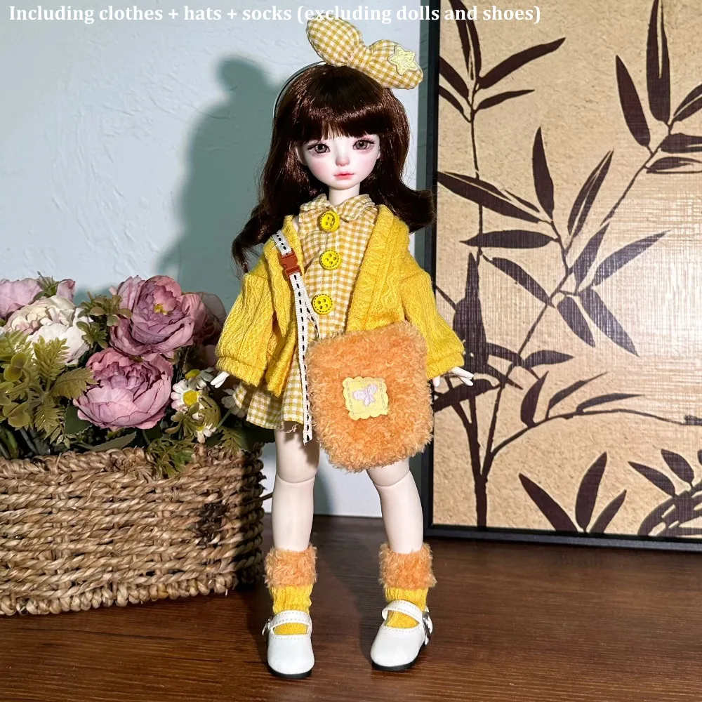 かわいいファッション 30 センチメートル人形服セーターコート秋と冬スタイル人形ドレスカジュアルかわいい人形アクセサリー女の子のおもちゃギフト