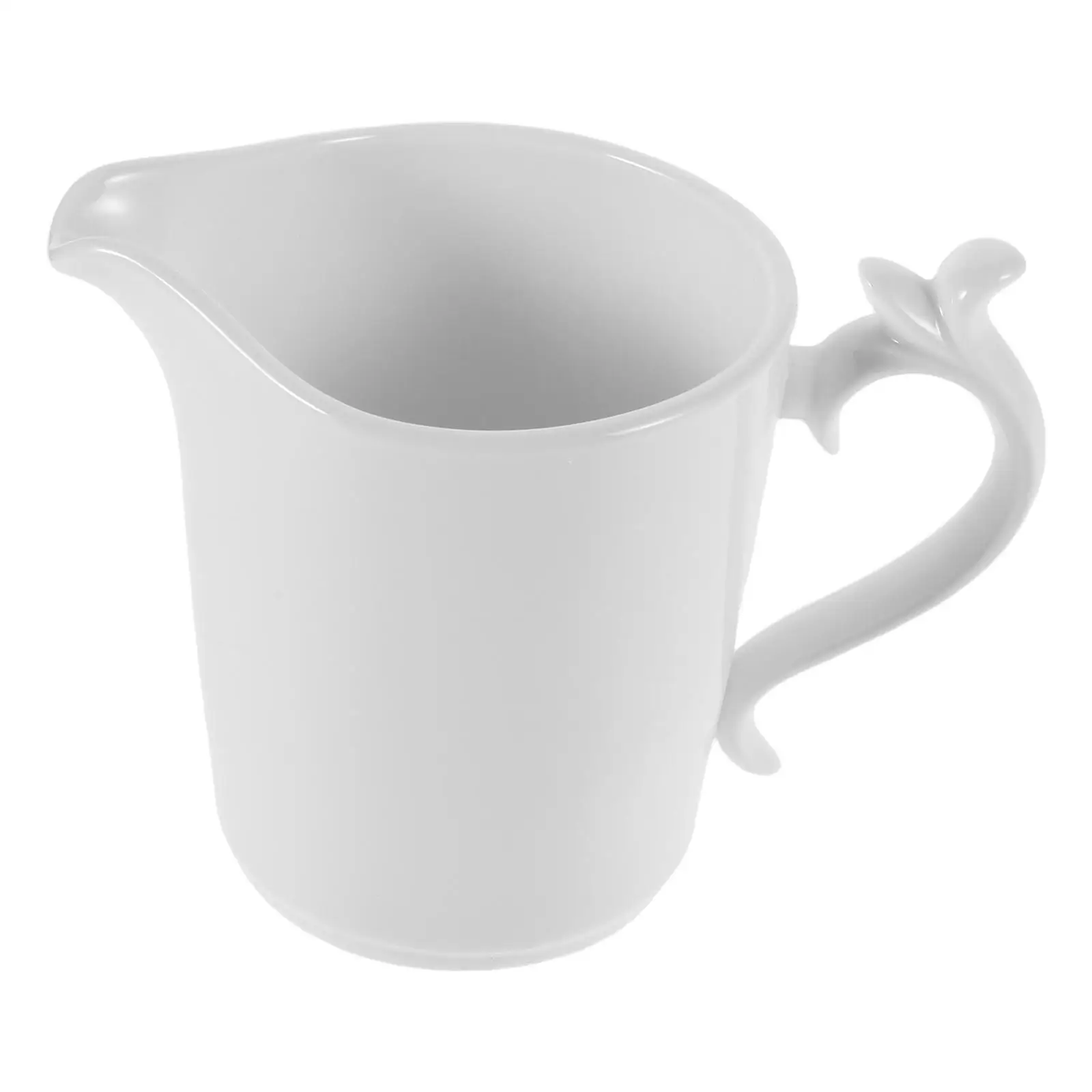 

Milk Ceramic Jug Pitchers with Handle Espresso Cup Sparkling Mini Pourer White Jar