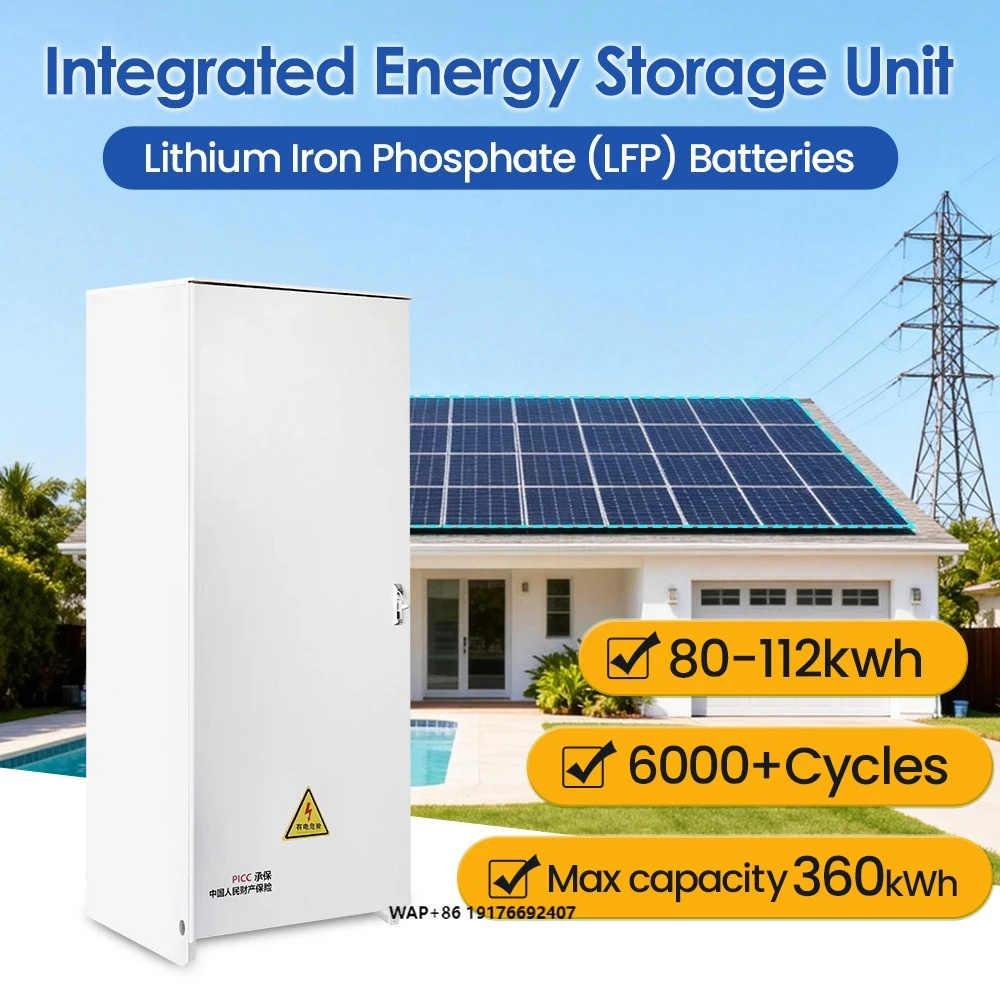 High Voltage All-in-One Inverter & Battery ESS 50kW Hybrid 60kWh LiFePO4 On/Off Grid Energy Storage System