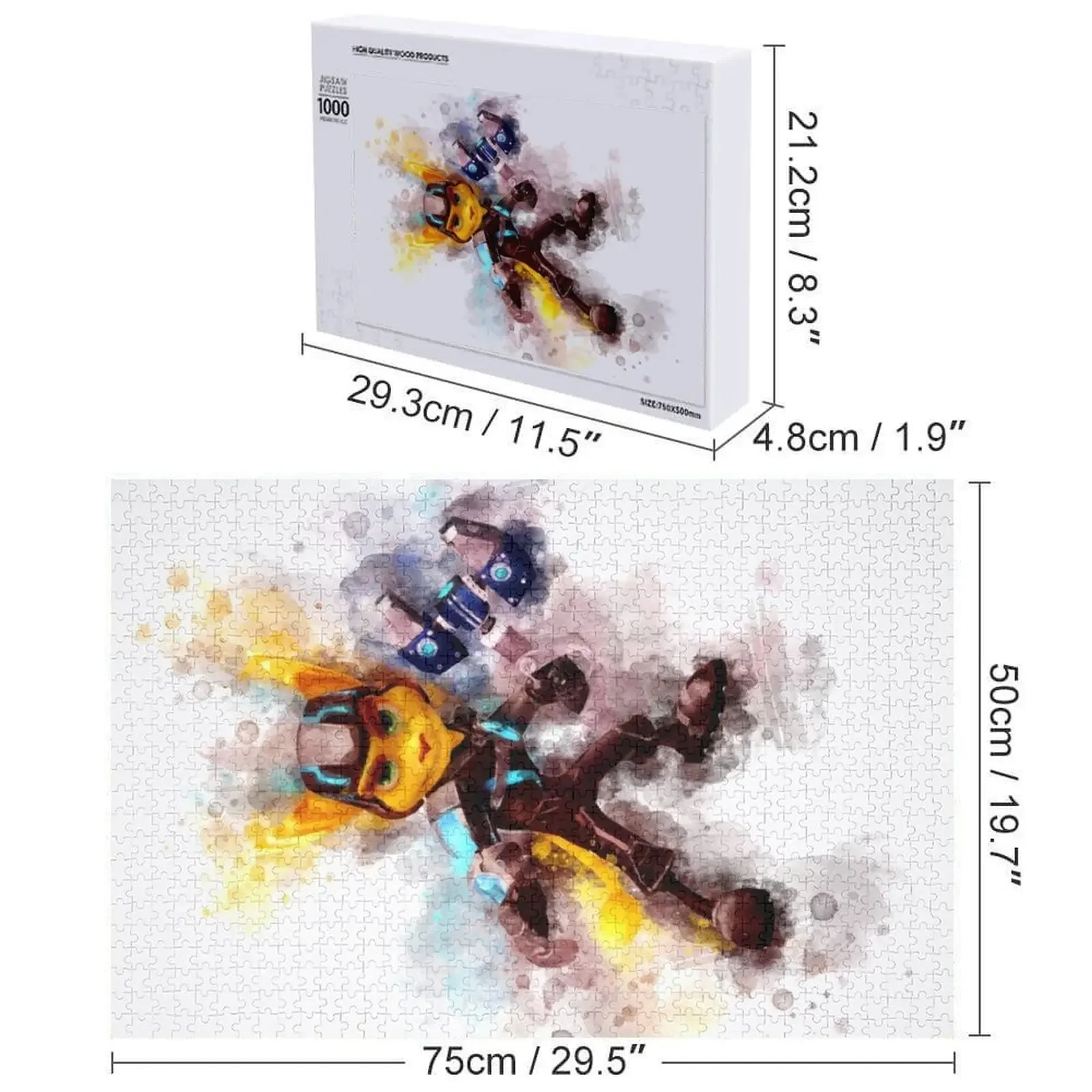 Ratchet *watercolor* Jigsaw Puzzle Personalized Photo Gift Personalized Adult Wooden Customized Picture Puzzle