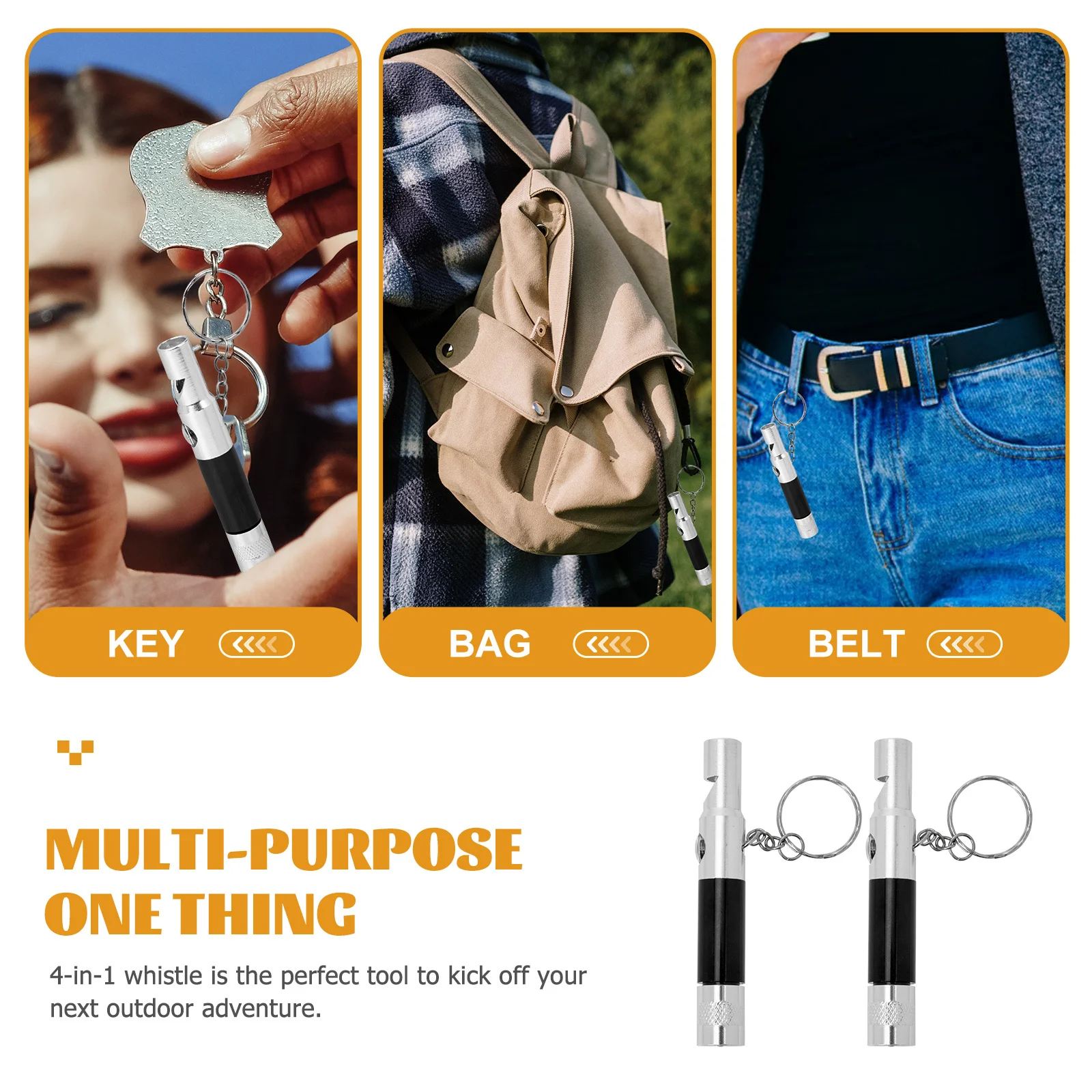 2 szt. Kompas survivalowy, gwizdki, latarka, wielofunkcyjne gadżety survivalowe na zewnątrz, latarka turystyczna