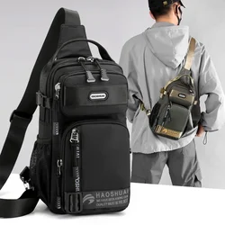 NEW Fashion Man Small Chest Bag Phone Pocket Cross Body Shoulder Fanny Pack Male Handbag Outdoor Neck Side Crossbody Gym Bags 가방