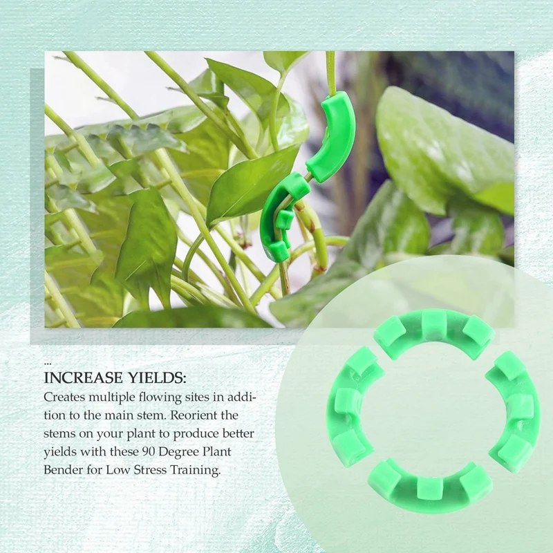 A26F-36 Pcs 90 Degree Plant Trainer For Low Stress Training Bending Clips LST Clips For Plant Trellis Growth Kits
