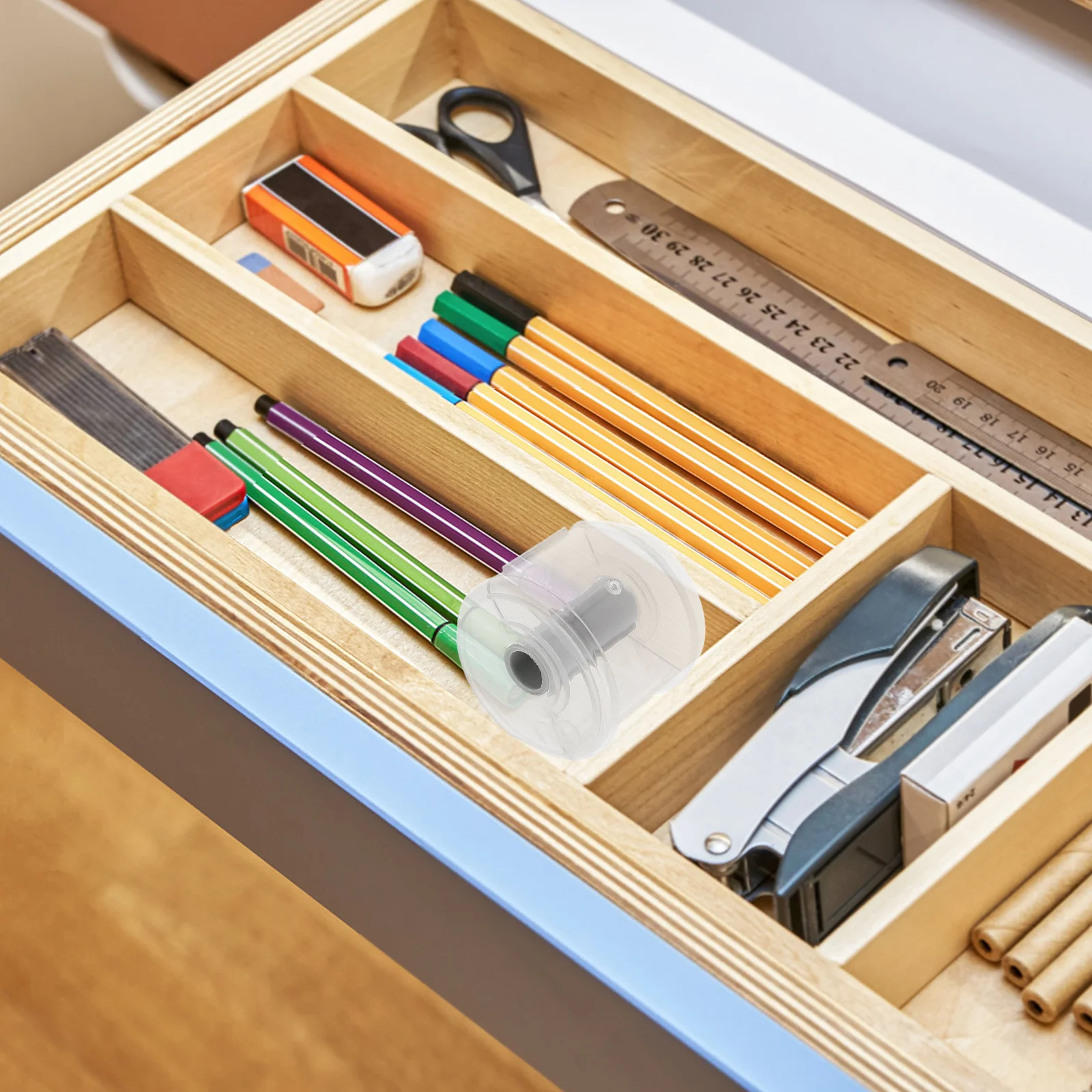 

4Pcs Convenient Tape Dispenser Sturdy Portable Design Multiple Jobs Lightweight Office School Use Roll Tape Holder