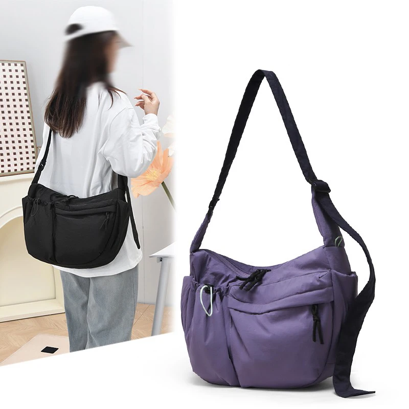 

2025 новая стильная сумка через плечо для женщин, пригородная сумка на одно плечо, сумка для покупок, путешествий, сумка для пельменей, студенческий большой рюкзак