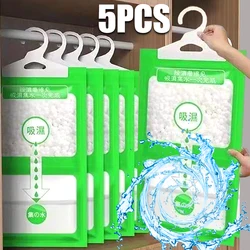 5/3/1Pcs Moisture Absorber Hanging Bag Moldproof Wardrobe Antihumidity Bags Dehumidification for Closet Bedroom Bathroom Indoor