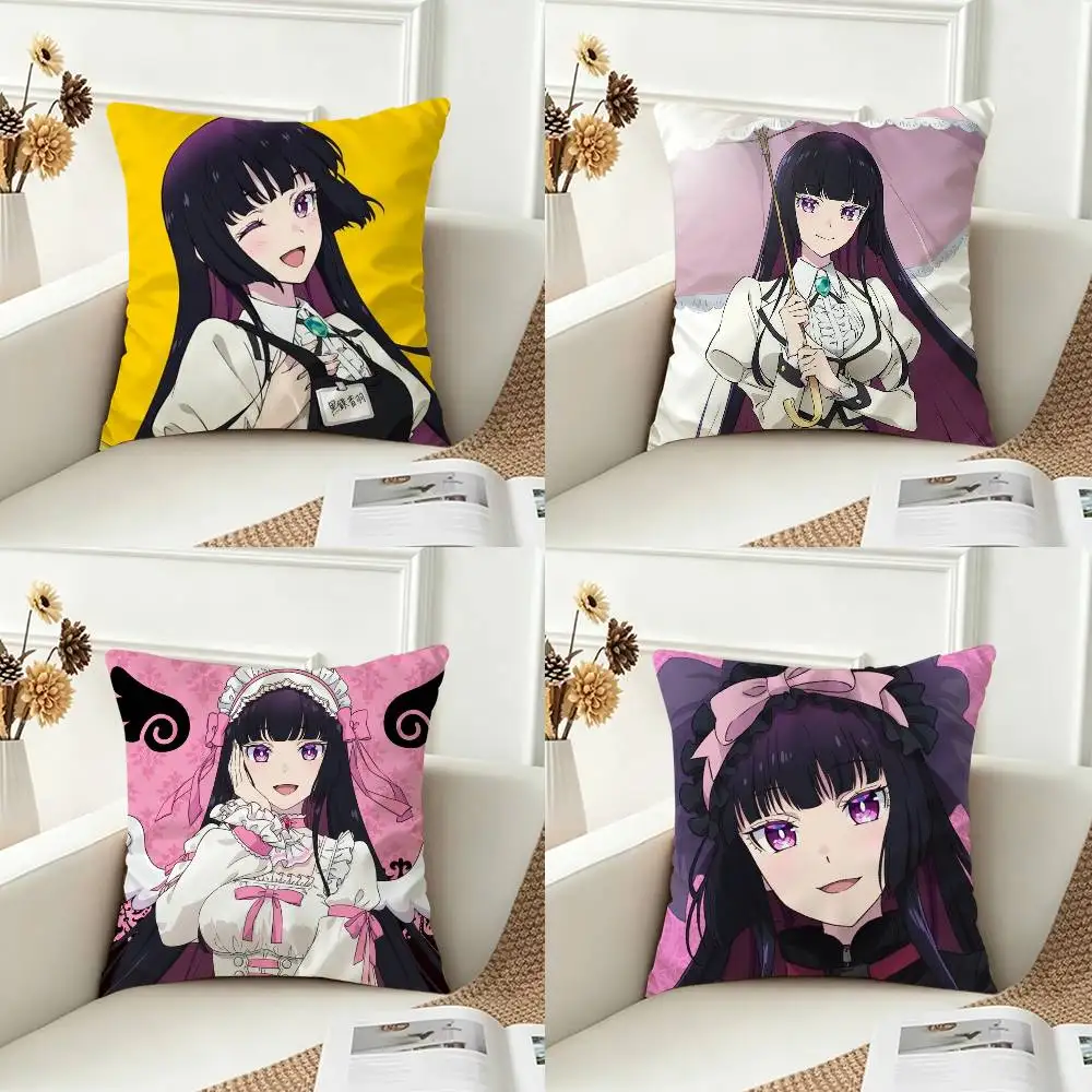Kurogane O-Otoha Double-sided Printed Square Decorative Cushion Cover for Sofa Living Room Home Decor