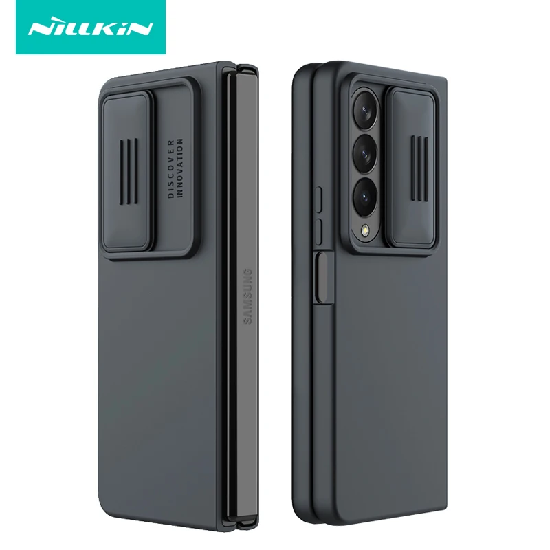 

For Samsung Galaxy Z Fold 4 5G Case Nillkin Luxury Liquid Silicone PC Camera Protection Back Cover For Galaxy Z Fold 4