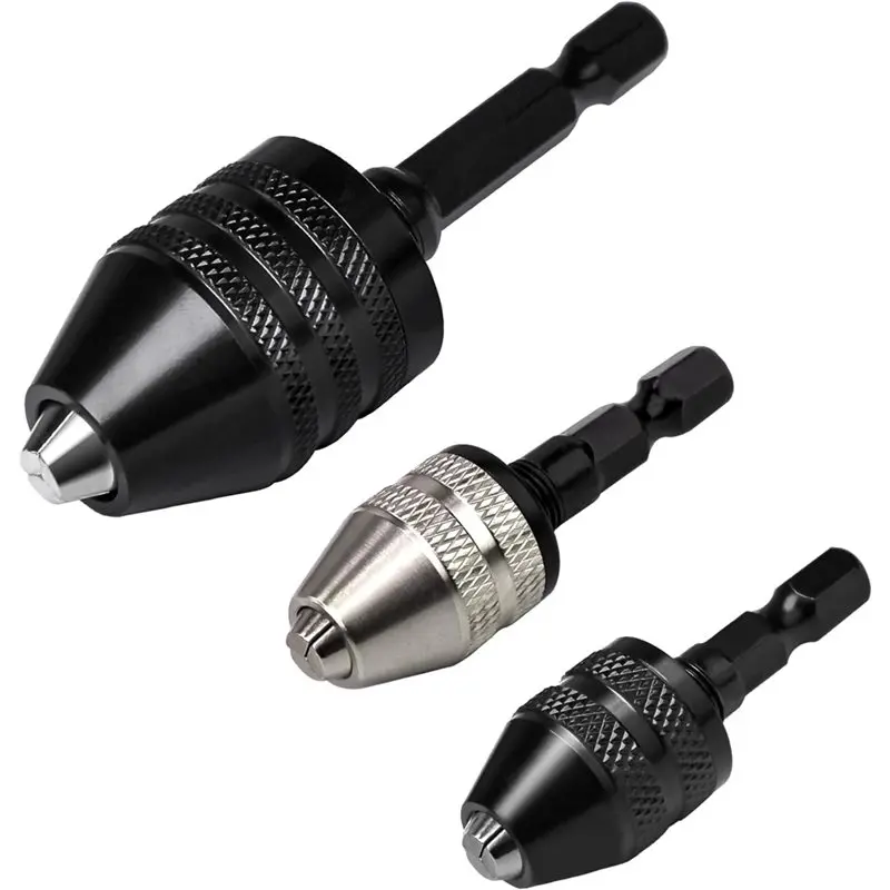 

Набор адаптеров для быстрой смены насадок AT43-Keyless Shank 1/4" Hex Drill Chuck (0,3-8 мм) для ударных гайковертов и электроинструментов