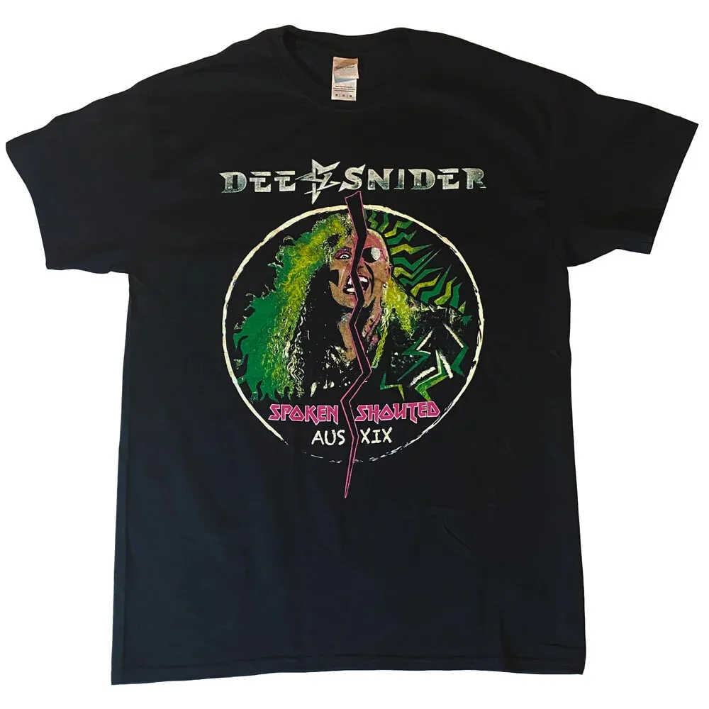 Dee Snider Spoken & Shouted Tour Shirt S3XL Tshirt Official Tshirt