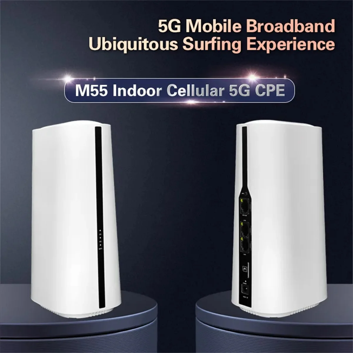 Y02AM55 V510 ESIM Modem 5G NR WiFi5 WiFi 6 Fixed Wireless Access AC1200 Indoor LTE CPE SIM Slot Cheap 5G WiFi Router EU-plug