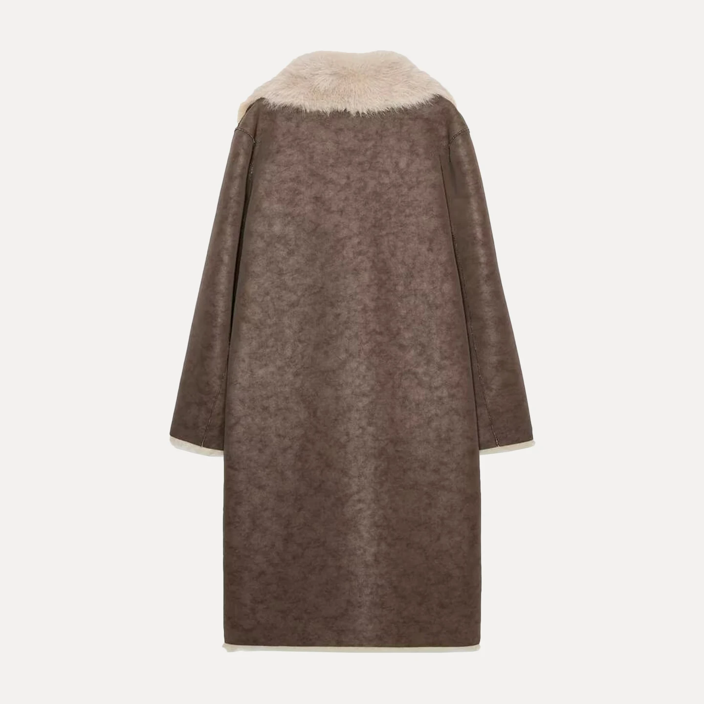 معطف نسائي من الفرو الاصطناعي على الوجهين من Z Ele Faionable لخريف 2025 وصل حديثًا 638278 #4