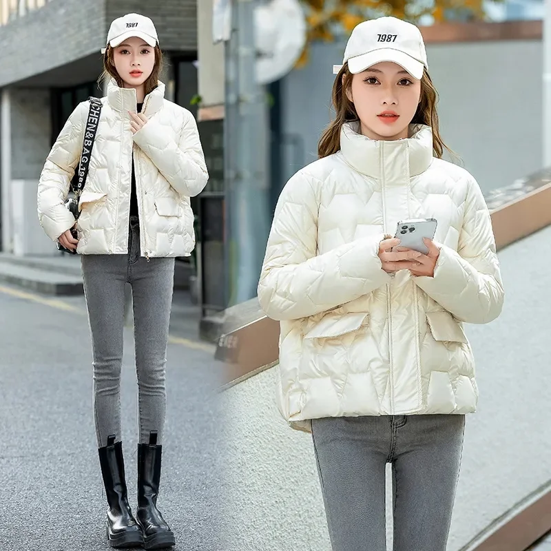 Winter Clothes Women Parkas Jacket 2023 New Women Fashion Solid Thick Short Coats Coats for Women Winter Coat Women