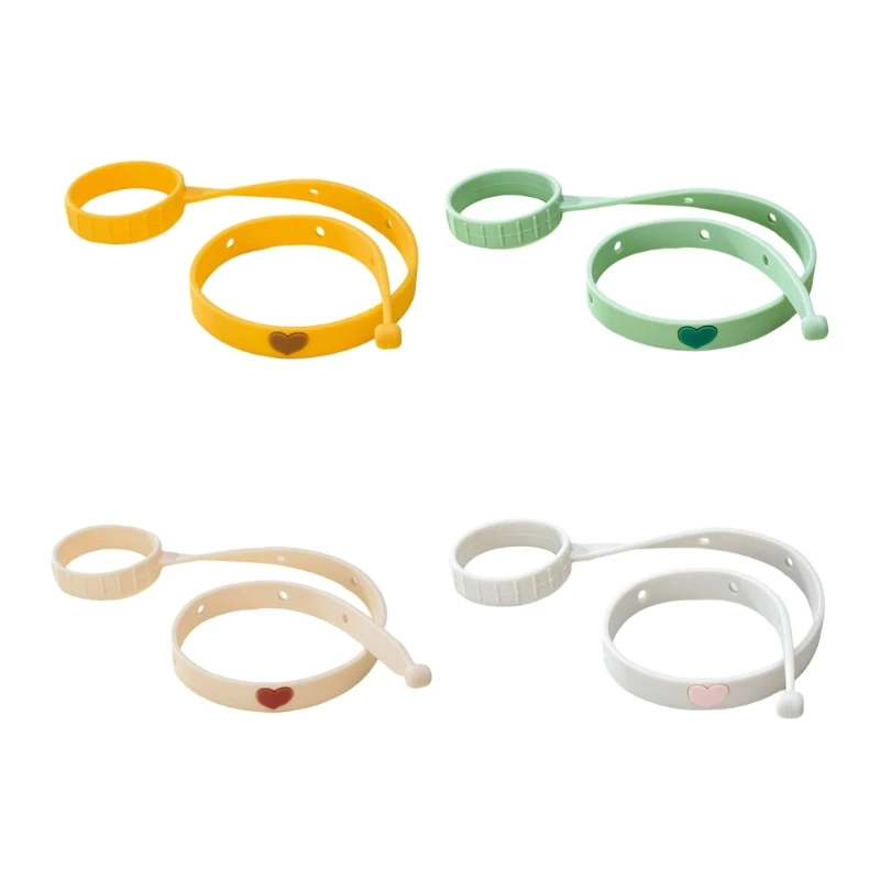 

J15U Infant Feeding Essential Adjustable Silicone Leash Holder Chain for Bottles Cups