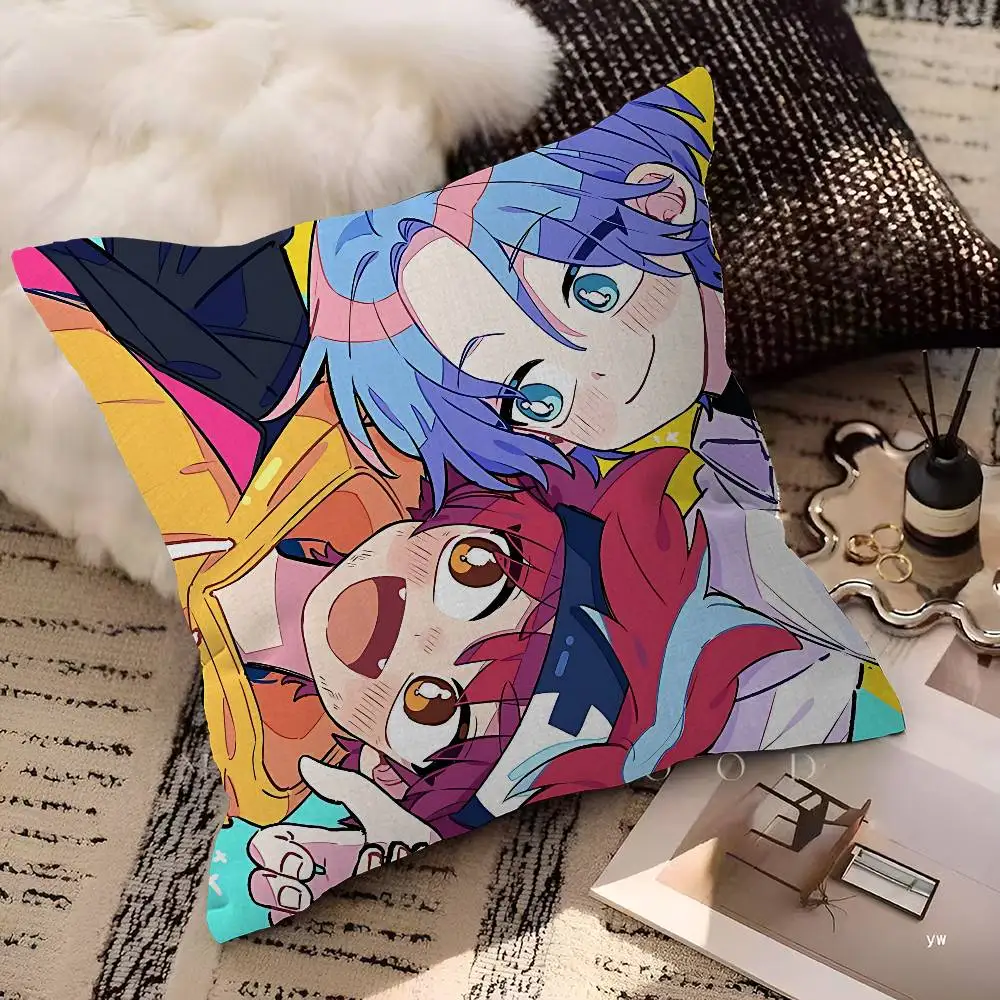 SK8 the Infinity Cartoon Office Cushion Pillowcase Car Cushion Cover45X45CM Lumbar Pillowcase Sofa Pillowcover
