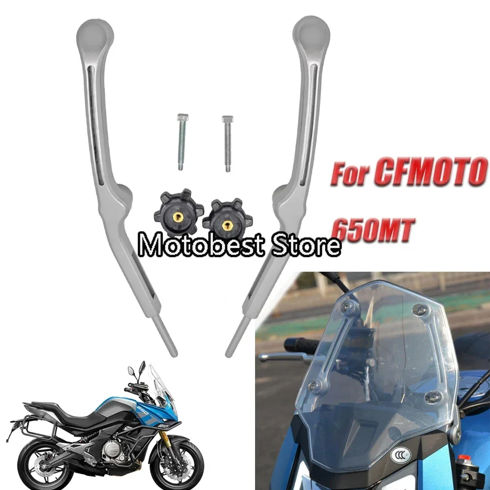 

Motorcycle Windshield Support Wind Deflector Bracket For CFMOTO 650MT CF650-3 MT650 650-3A Movable Lever Pin Adjustment Button