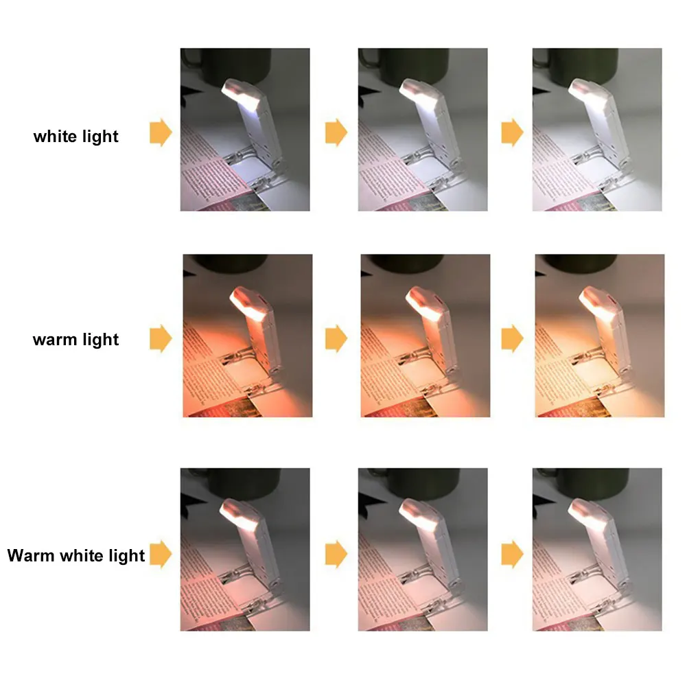 

USB Rechargeable Portable Clip-on LED Reading Light Reading Lamp Eye Care Book Lamp