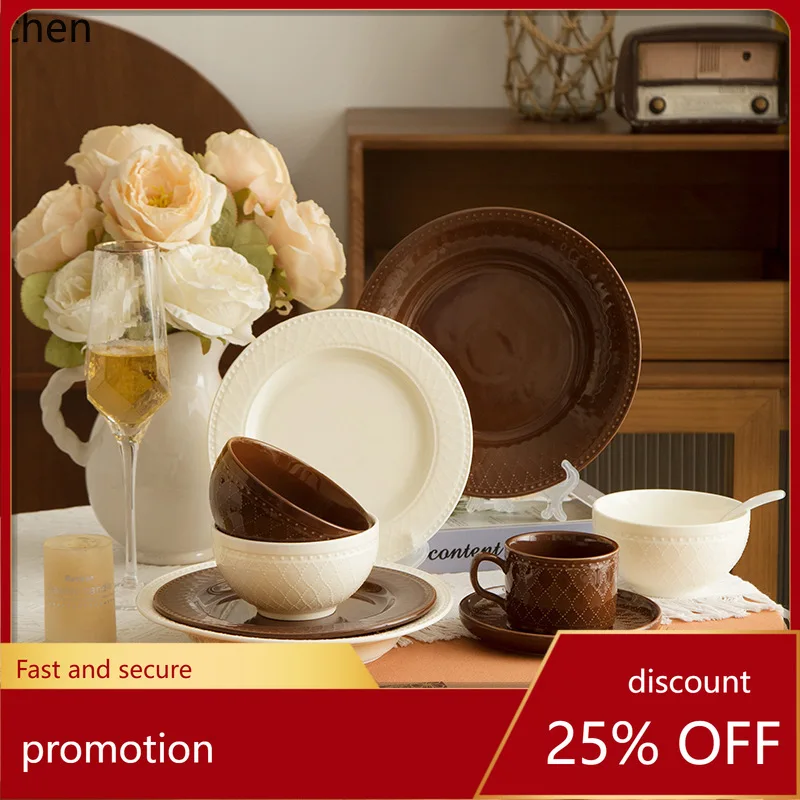 

Zml tableware suit ceramic bowls, plates, chopsticks and spoons combination ritual suit souvenir