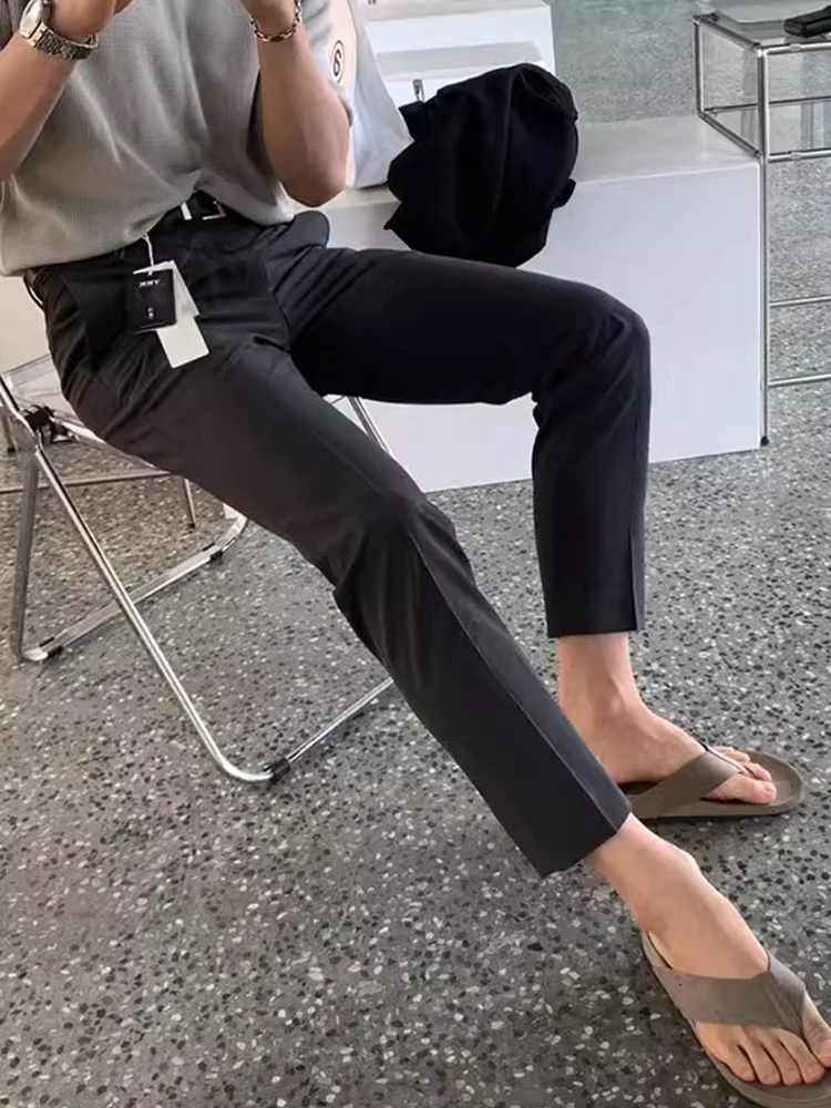 الربيع الصيف الرجال سليم صالح سراويل تقليدية تسعة عشرات تخفيف Dongda بوابة رقيقة مرونة دعوى السراويل الشباب Vitali Sle