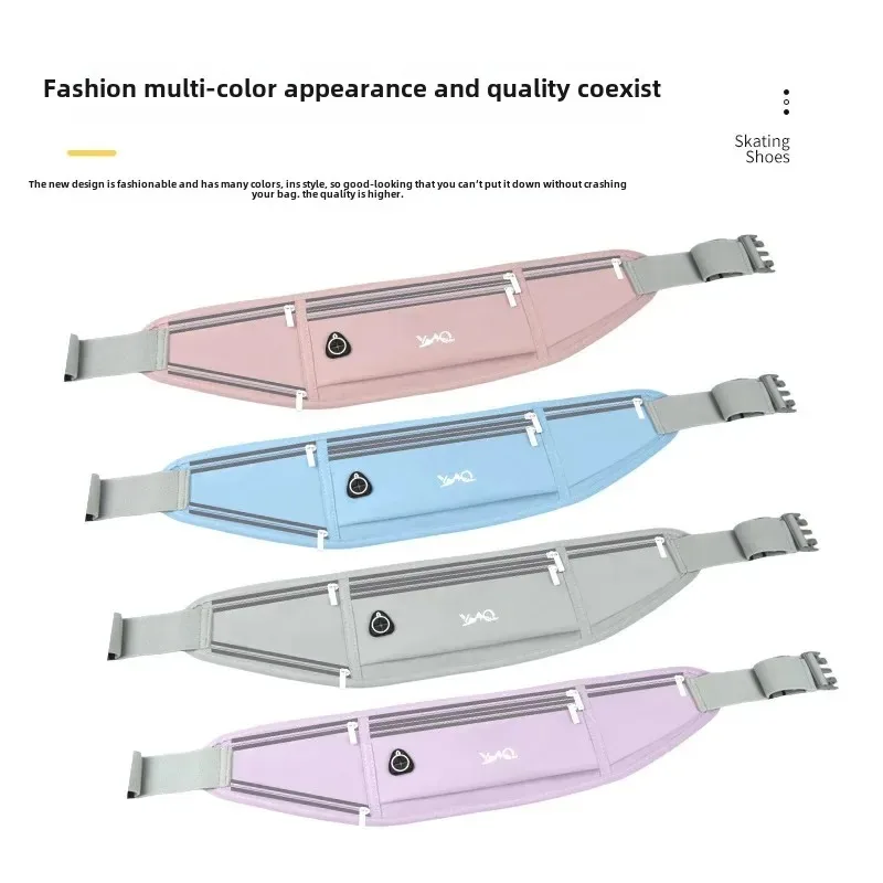 ثلاثة أقسام تشغيل الخصر أكياس مقاوم للماء متعددة الوظائف ماراثون حقيبة جري حالة حقيبة بحزام حقيبة الهاتف الرياضية حزمة الهاتف فاني #3