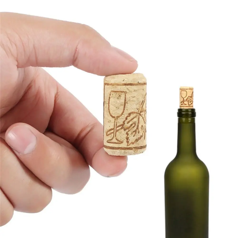 10Pcs 22mm Wood Wine Corks Stopper Reusable Cylindrical/conical Bottle Corks Sealed High Density Material Sealing Plug