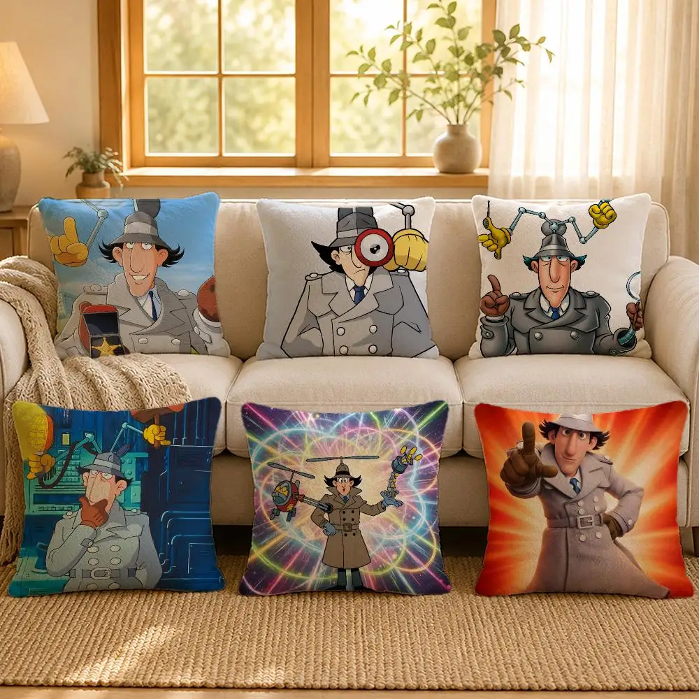 Gadget Detective Retro Cushion Cover Personalized Short Plush Soft Bedroom Sofa Home Decor Gift