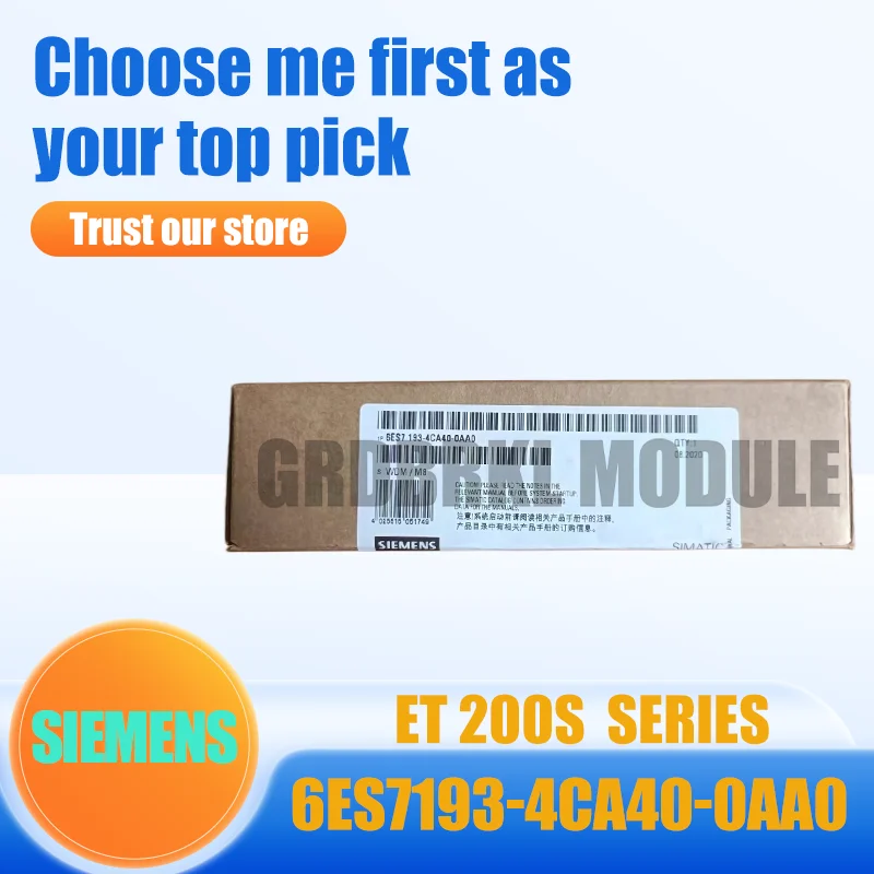 

New Original SIEMENS 6ES7193-4CA40-0AA0 6ES7193-4CA30-0AA0 6ES7193-4CC20-0AA0 ET200S Terminal Module