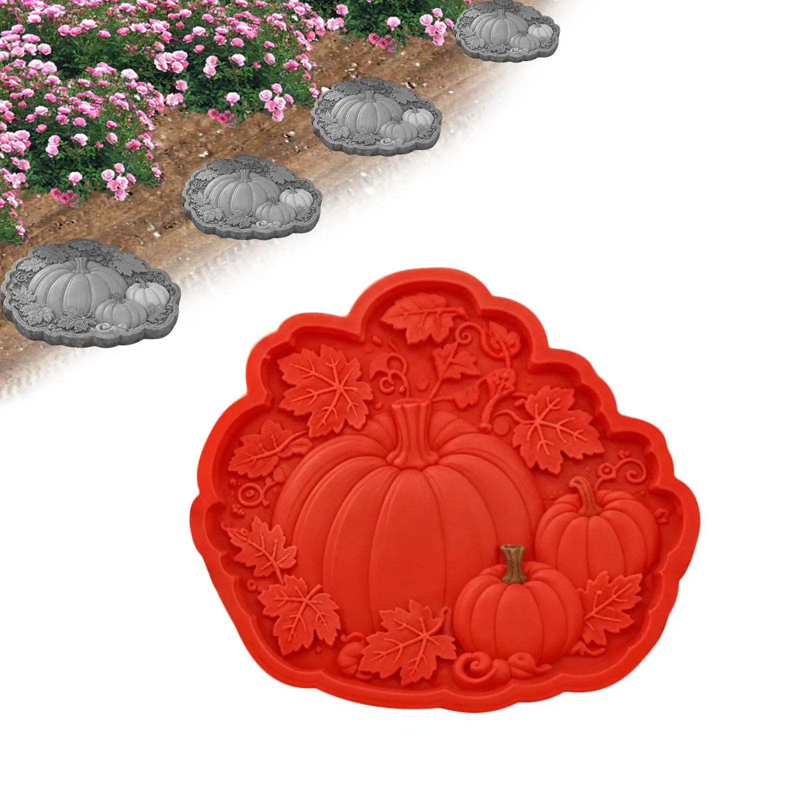 2026 New Reusable Sunflower Stepping Stone Mold, Round Stepping Stone Molds, Cement Molds for Concrete