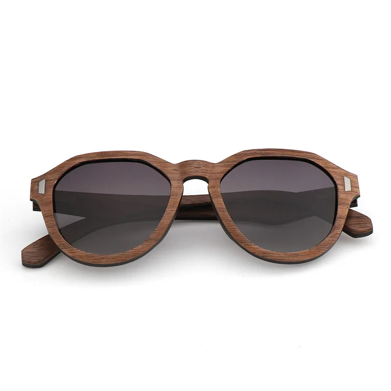 Fashion Oversize Wood Polarized Sunglasses For Men/Women 100% Handmade Wooden Frame  Free shipping