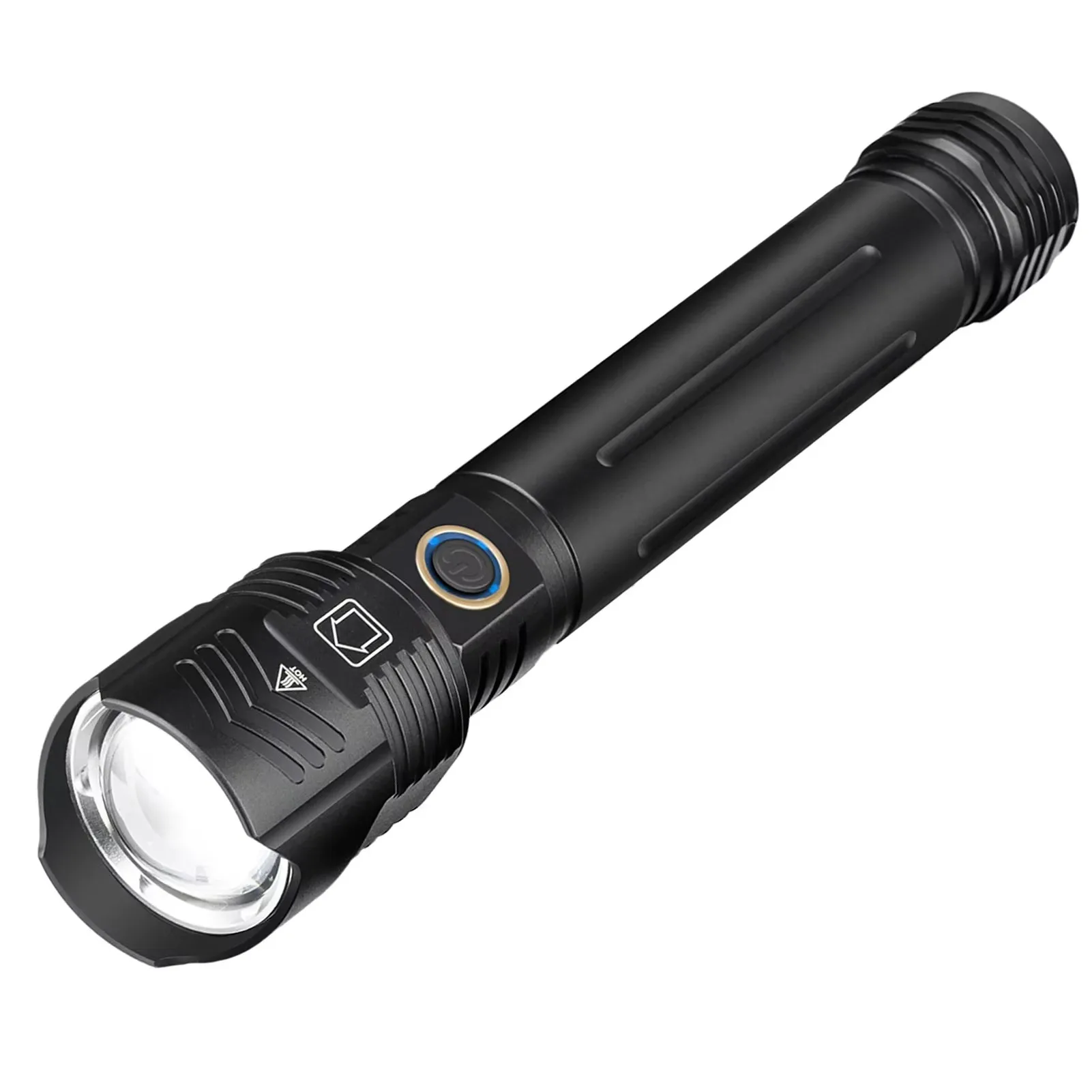 

Super Bright 16-core LED 3000LM 50W 5-mdoes TYPE-C USB Rechargeable Zoom Output/input Power Display Flashlight Torch Light