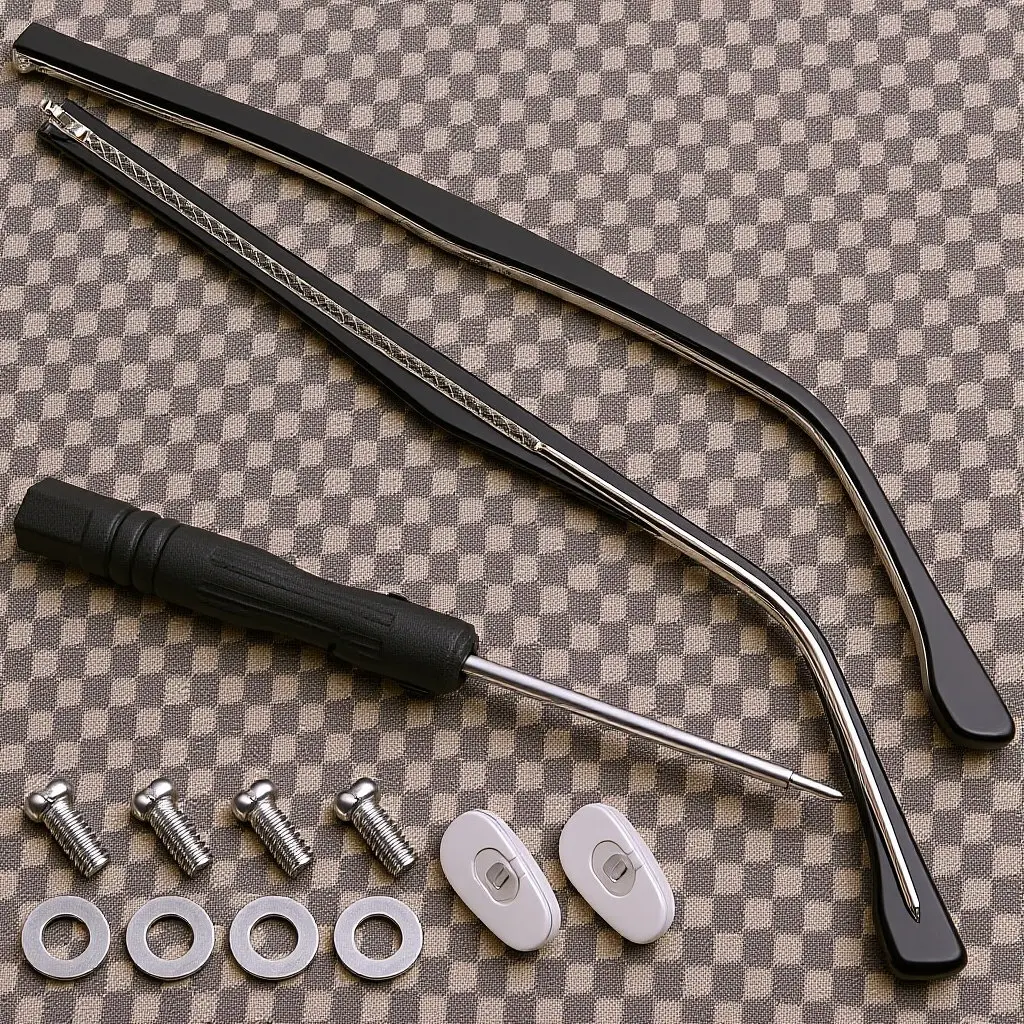 

1 пара сменных дужек для очков универсального дизайна, с мягкой полированной отделкой, не давят на уши, для солнцезащитных и корректирующих очков