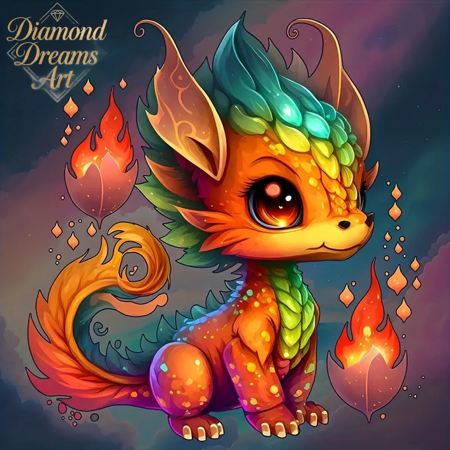 

Frameless,1pc less DIY Diamond Painting Kit, 5D Mosaic Round Diamond Artificial Diamond Owl Diamond Painting