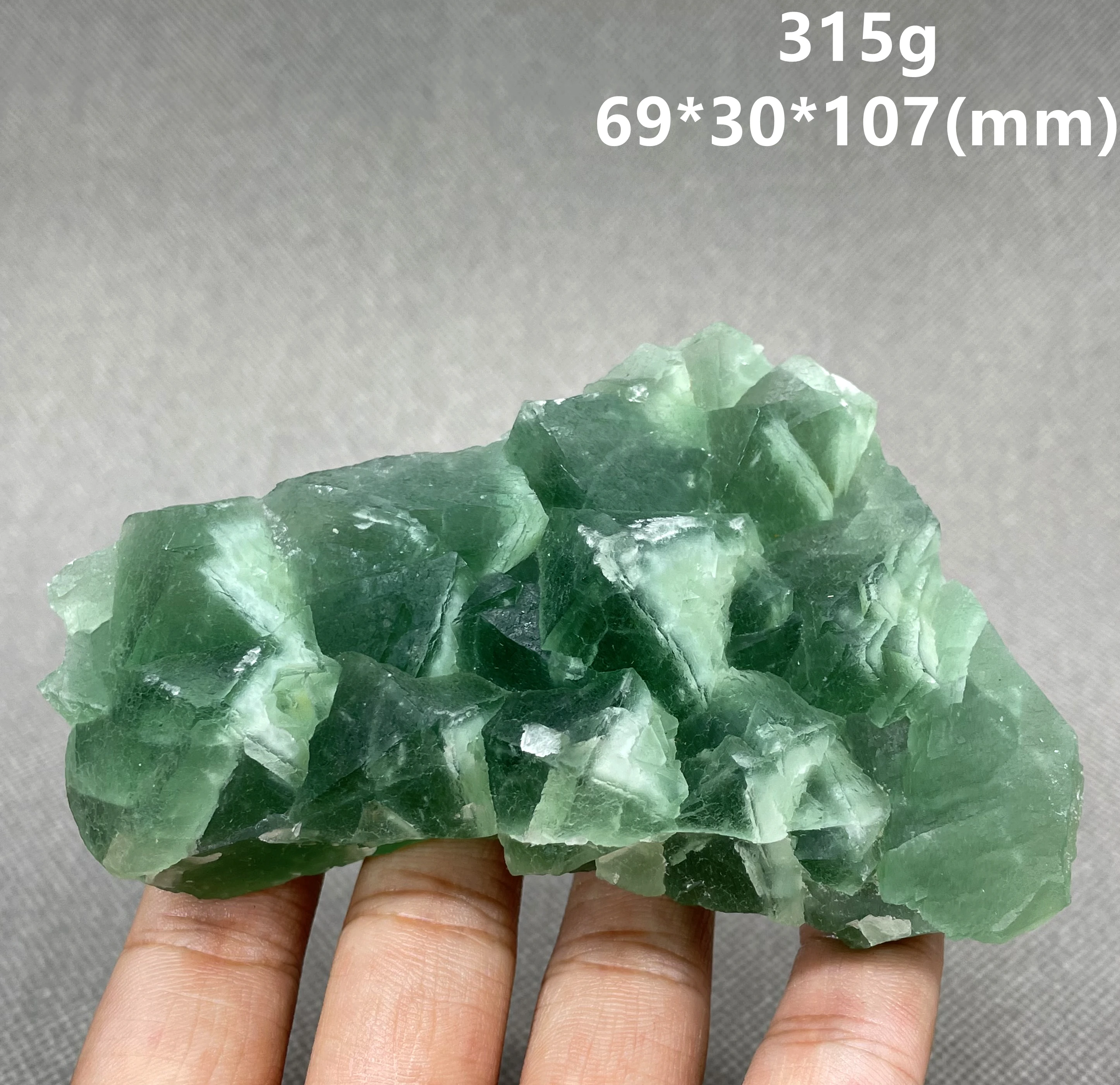 

NEW! 100% Natural rare Zhejiang octahedral green fluorite clusters mineral specimens Stones and crystals Healing crystal