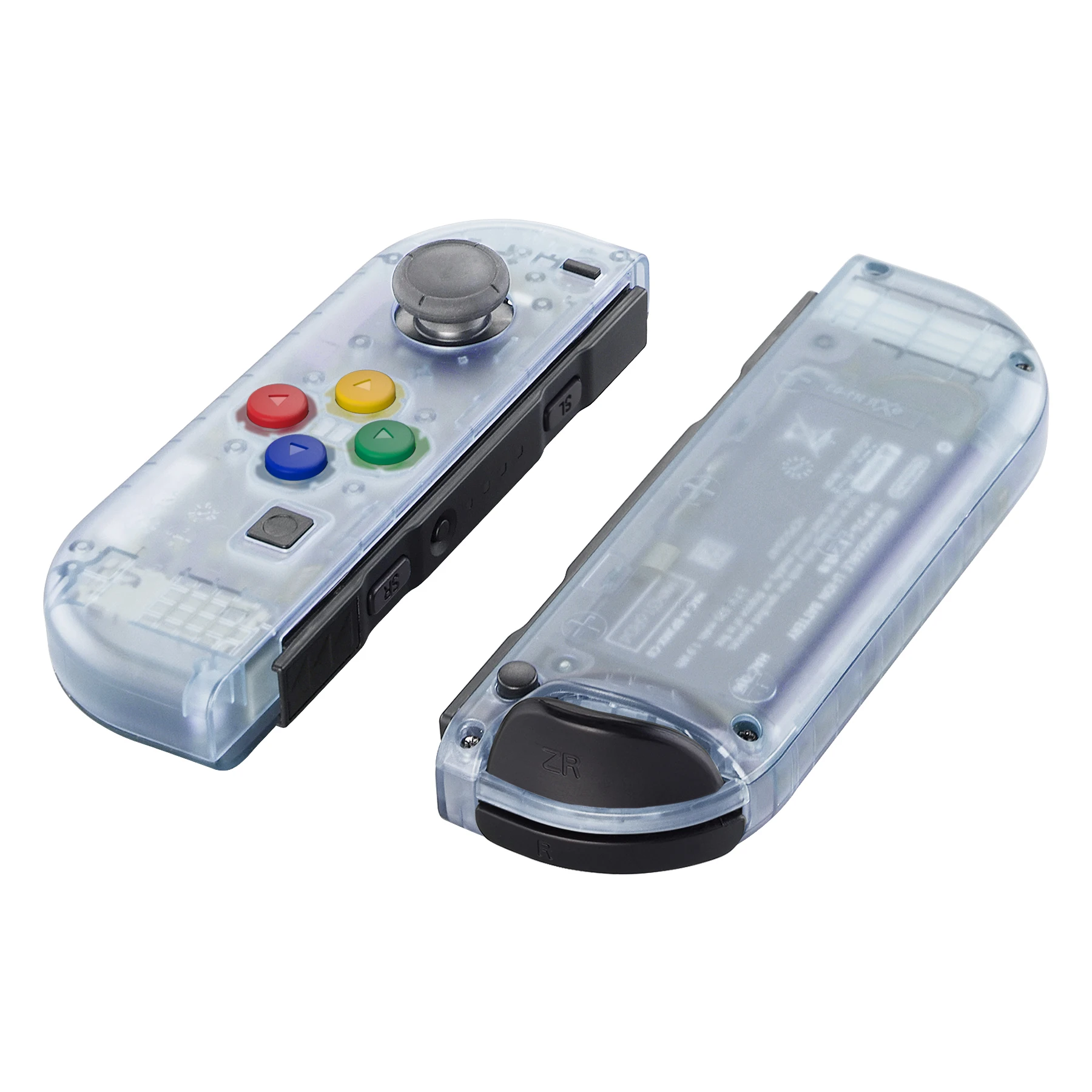 eXtremeRate Joycon Handheld Controller Housing with Full Set Buttons for Nintendo Switch JoyCon & OLED JoyCon - Glacier Blue