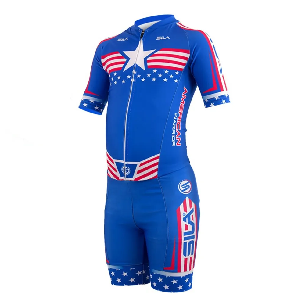 Powerslide Child Skating Short Sleeve Speed Skating Suit Kids Practice Training Inline Speed Skating Triathlon Race Clothing New