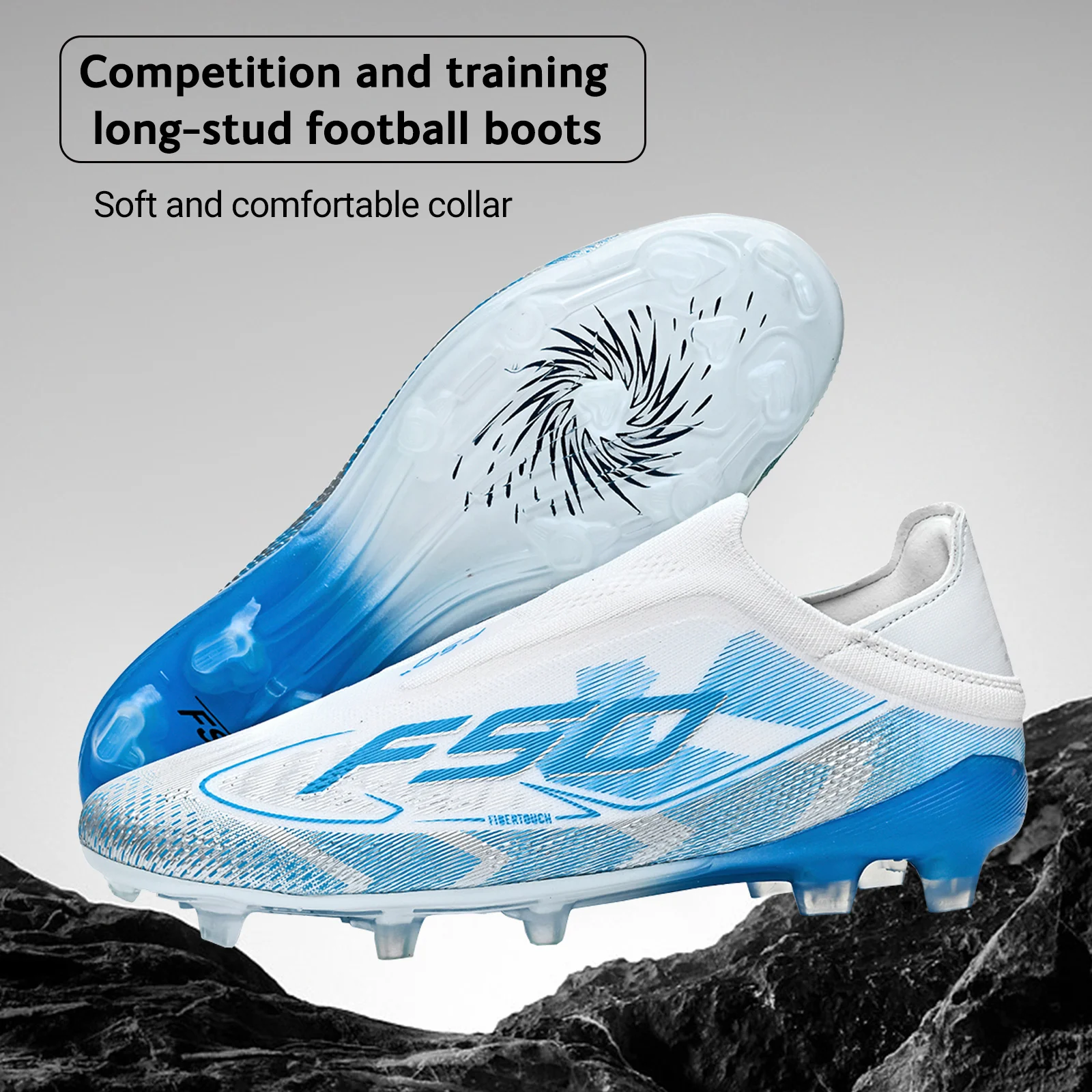 

Classic Style AG FG football shoes PU Fabric Ventilated Upper TPU Wearproof Outsole Unisex Kids Outdoor Football Shoes