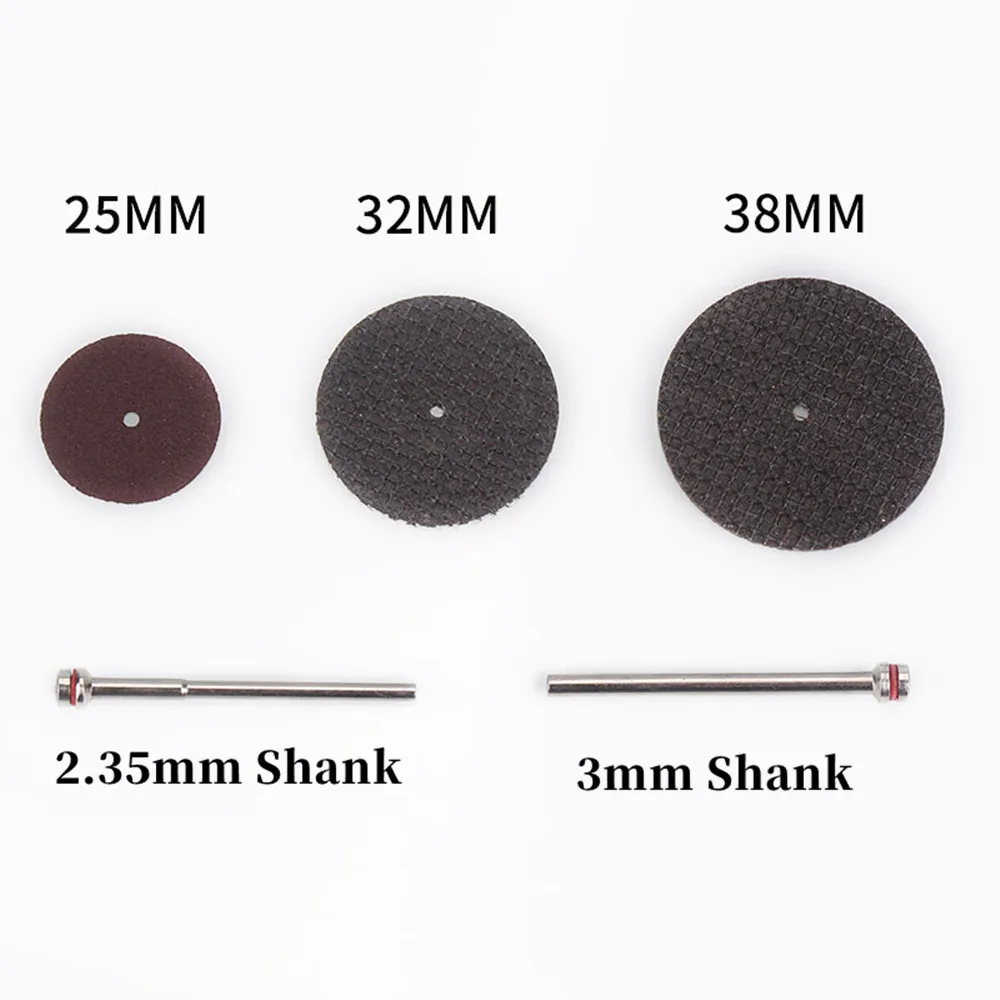 전기 그라인딩 휠, 수지 절단 블레이드, 생크 절단 디스크, 얇은 금속 절단 연마 도구, 25mm, 32mm, 38mm, 2.35mm, 3mm, 1 개