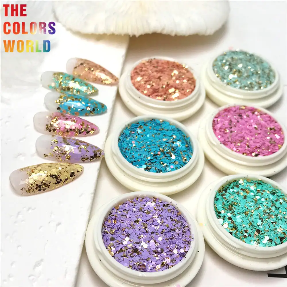 TCT-782 Mix Nails And Hair Glitter Mette Makeup Holiday Textile Decoration Gift Plastic Chemical Industry Festival Accessories