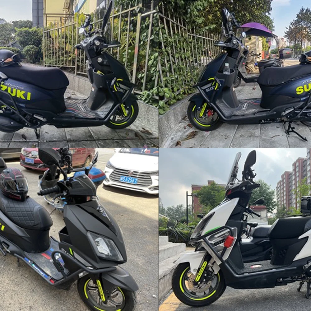 Светоотражающие универсальные декоративные шины для Мотоцикла Suzuki Honda Scooter, 10/12 дюйма, 10 дюймов, 12 дюймов