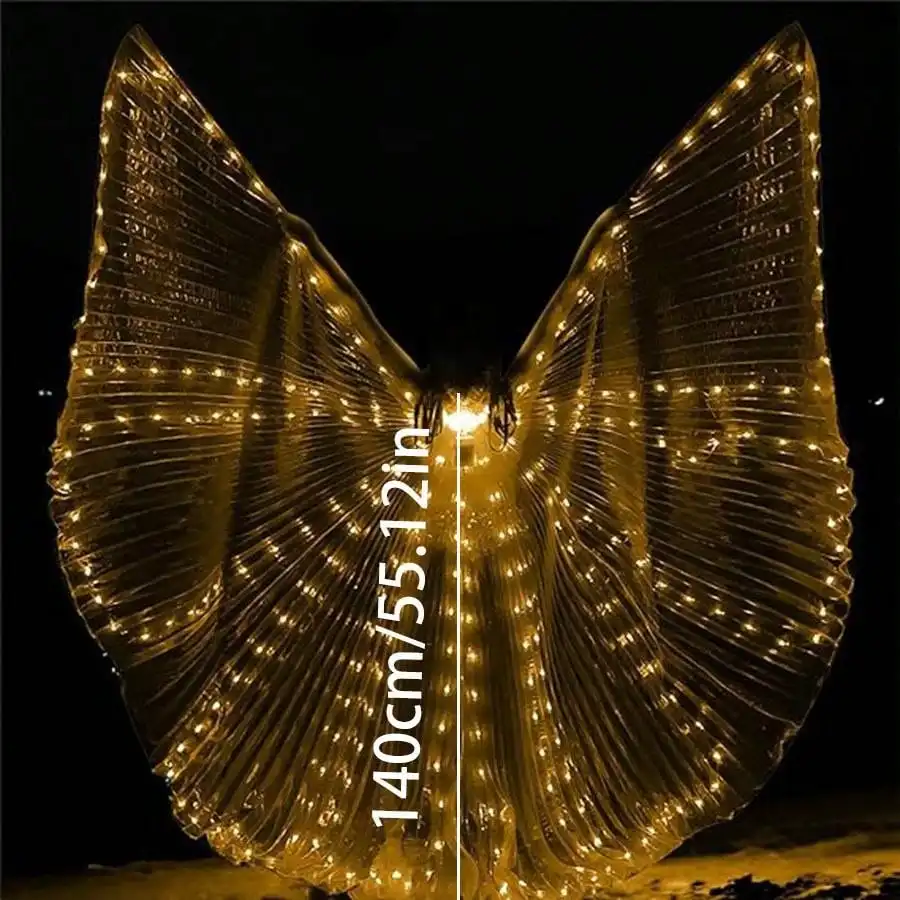 黄色の蝶の翼,パフォーマンス装飾,バッテリーなし,1個