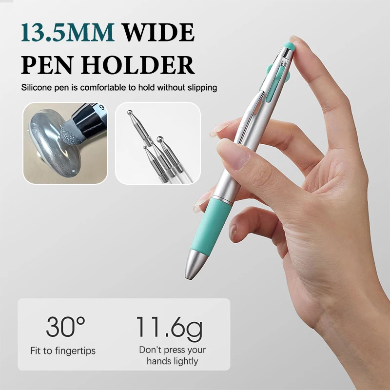 5 in 1 punta per nail art penna punteggiata strumenti per pittura per unghie penna rotativa per trapano a sfera punta per unghie punto punto ﻿ Manicure per disegno a punti