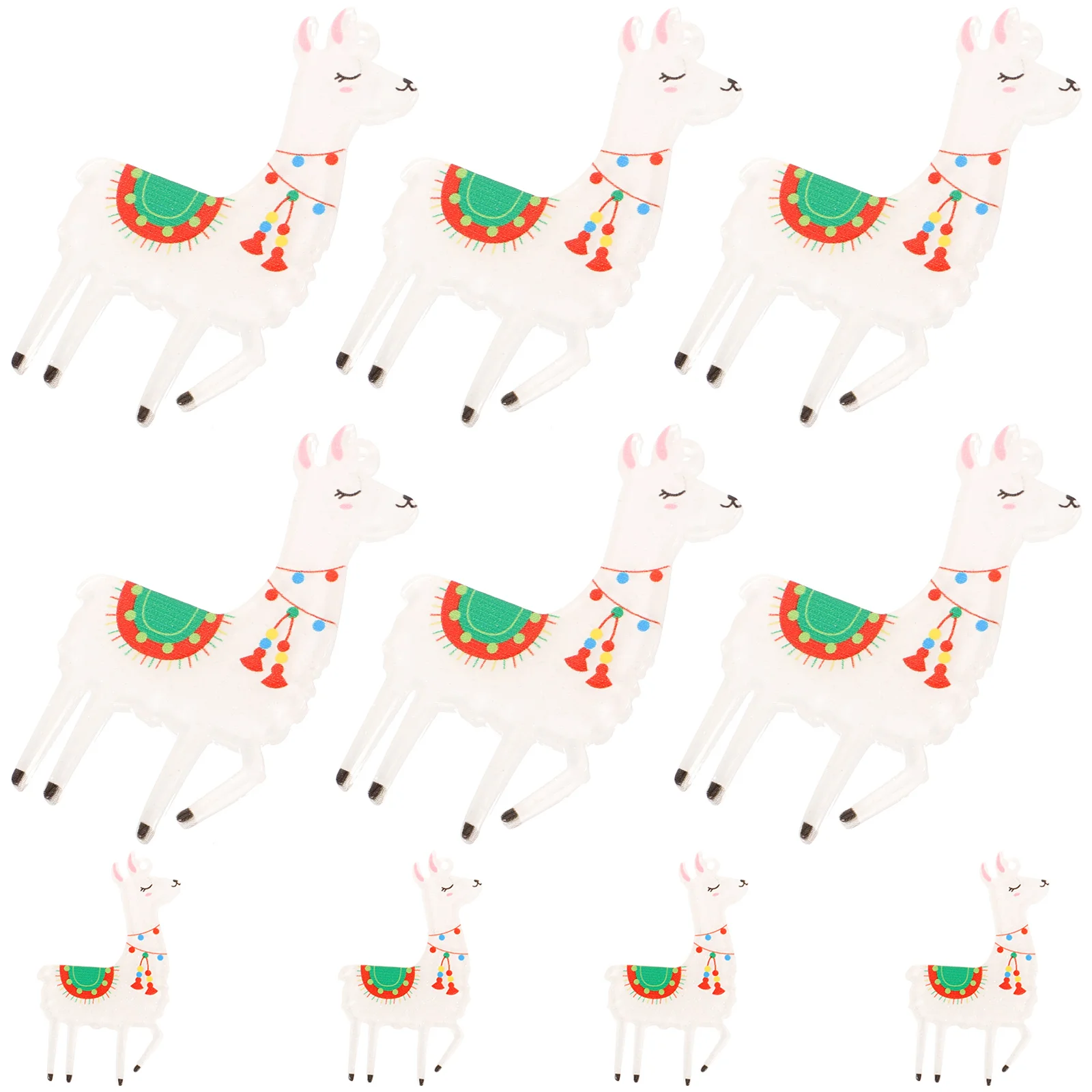 

10pcs Acrylic Alpaca Charms Safe Light Wear Resistance DIY Earrings Necklace Bracelet Hanging Pendants H made Accessories Gifts