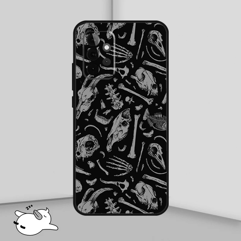 Bones Skeleton Funda For Samsung Galaxy A34 A54 A14 A24 A13 A23 A33 A53 A51 A71 A52S A12 A22 A32 A52 Case