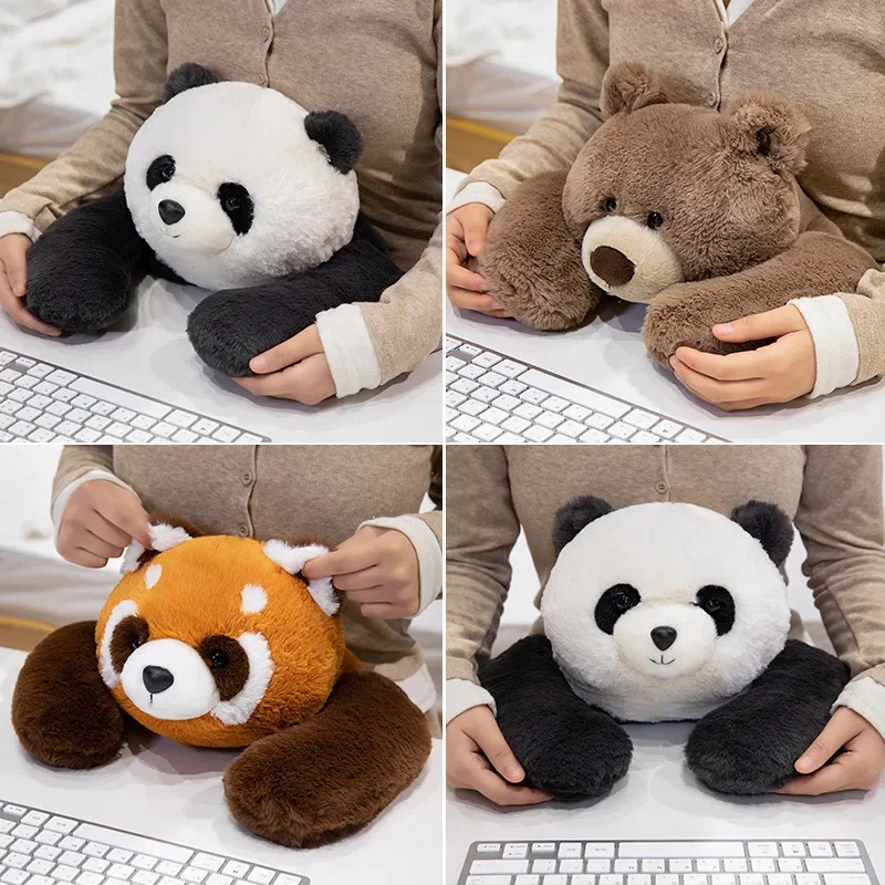 

50CM Arm Weighting Series Animal Plush Toys With Built-in Weighting Particles Panda Brown Bear Dolls Cute Childhood Playmates