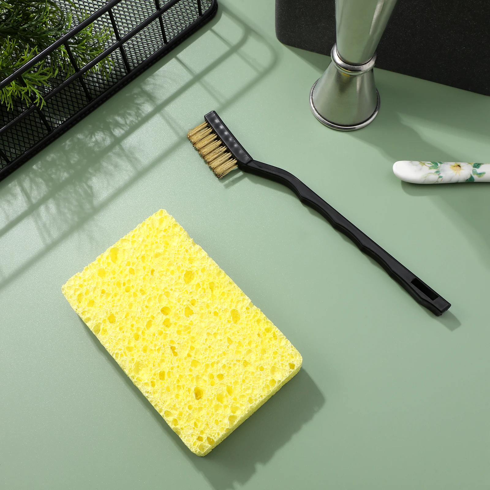 

3 Pieces Gas Stove Protective Covers Reusable Washable Stove Top Protectors Burner Liners Pads Cleaning Brush Set Kitchen