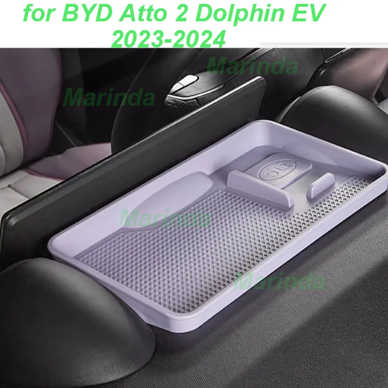 

Car Storage Box Behind Screen for BYD Dolphin Atto 2 EV 2023-2024 ETC Bracket Holds Magnetic Storage Box Interior Accessories