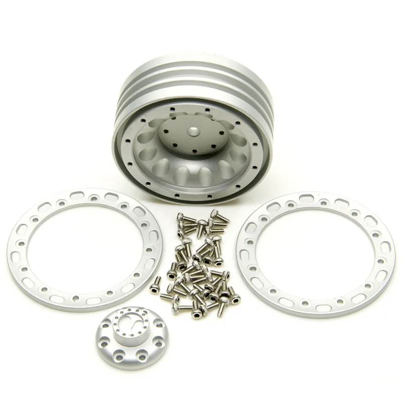 Scx10 Trx-4 1.9 Inch Beadlock Aluminum Beadlock Wheel Rims Set For 1/10 TRX-4 SCX10 D90 Wraith 36 37 RC Crawler Wheel