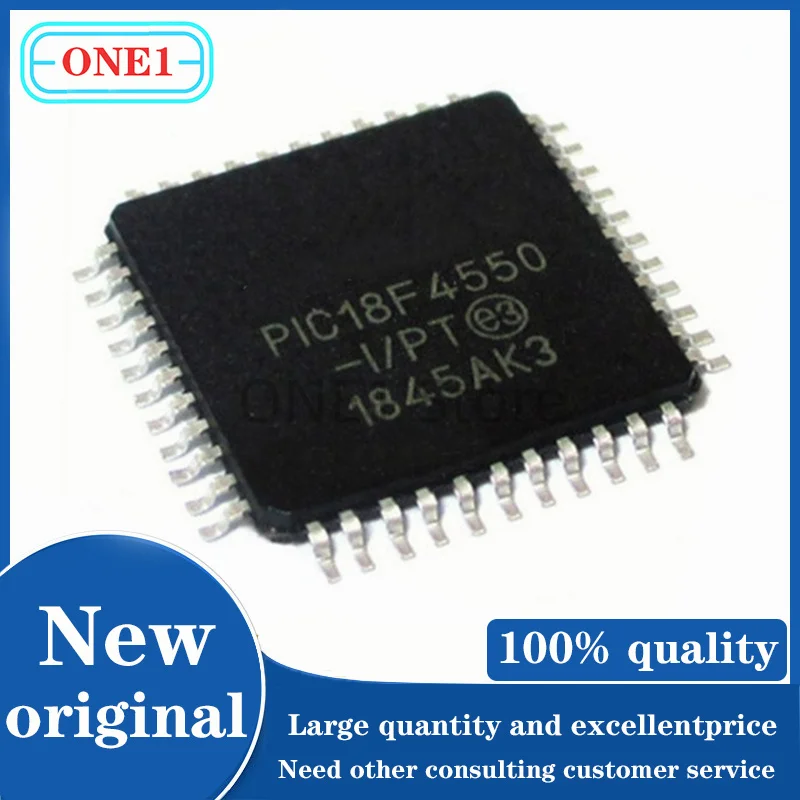 

1PCS / lot New original PIC18F4550-I/PT PIC18F4550 - I / PT4.2V ~ 5.5V PIC3548MHz 2KB FLASH32KB TQFP44 Microcontroller Units (MCU / MPU / SOCs) ROHS