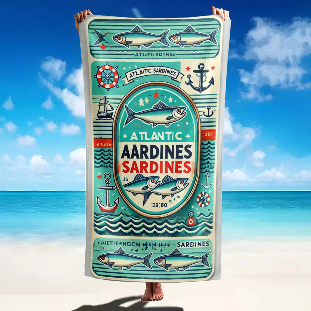 Sunset Palm Tree Hammock Seaside Landscape Print Quick Dry Sand Resistant Microfiber Beach Towel