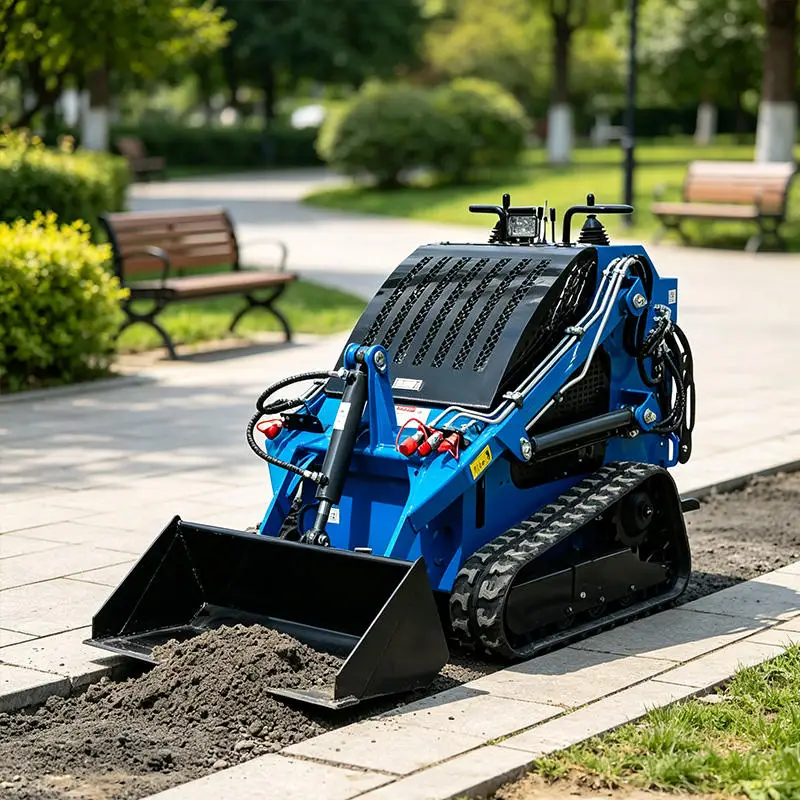 Mini Skid Steer Loader Hydraulic Crawler Track Skid Steer Loader Diesel Engine Factory Direct Price CE Crawler Loader